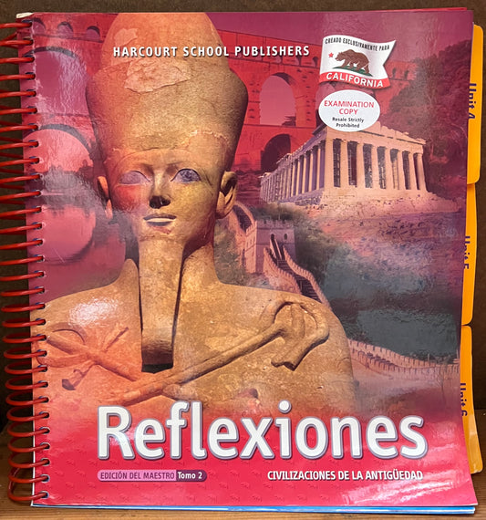 Harcourt Sixth Grade Reflexiones Tomo 2 (Teacher Edition, Spanish)