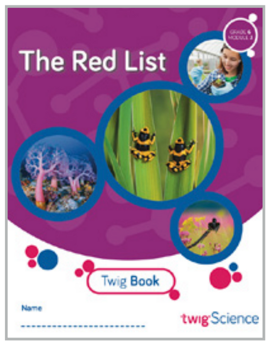 Twig Science Sixth Grade Module 3: The Red List (Textbook, Student Edition)