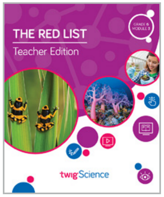 Twig Science Sixth Grade Module 3: The Red List (Textbook, Teacher Edition)