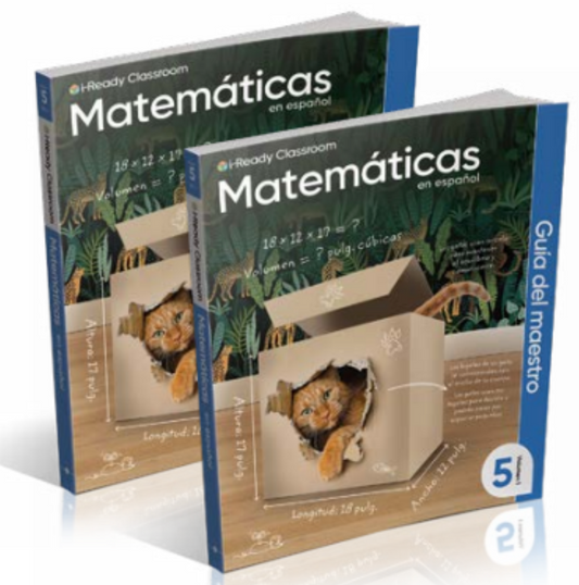i-Ready Fifth Grade Classroom 2024 Common Core Mathematics Volume 1 (Teacher Guide, Spanish)
