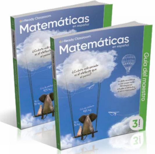 i-Ready Third Grade Classroom 2024 Common Core Mathematics Volume 2 (Teacher Guide, Spanish)