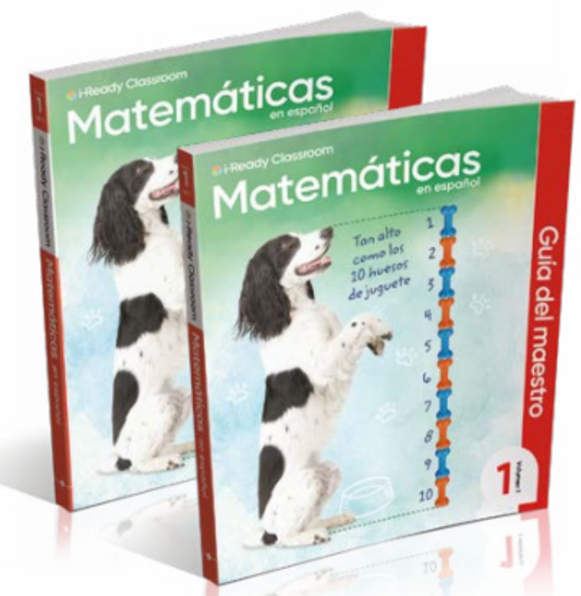 i-Ready First Grade Classroom 2024 Common Core Mathematics Volume 1 (Teacher Guide, Spanish)