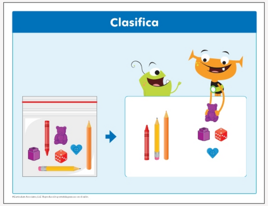 i-Ready Kindergarten Classroom 2024 Mathematics Centers Library Card Box (Spanish)