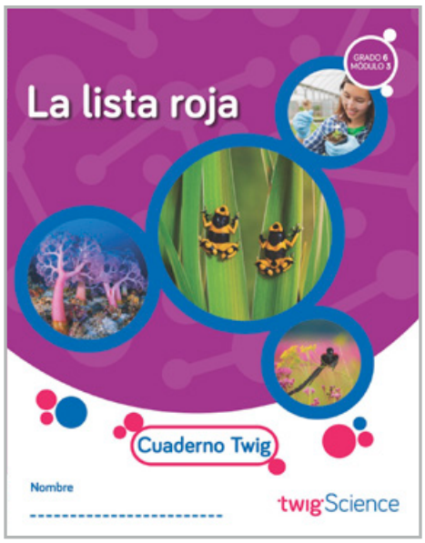 Twig Science Sixth Grade Module 3: The Red List (Textbook, Student Edition, Spanish)
