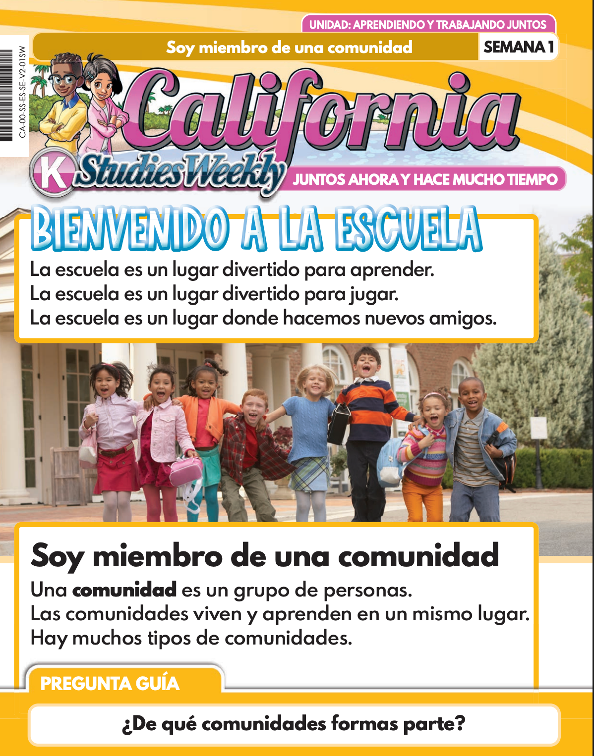 Studies Weekly Kindergarten Student Text Spanish Single Copy