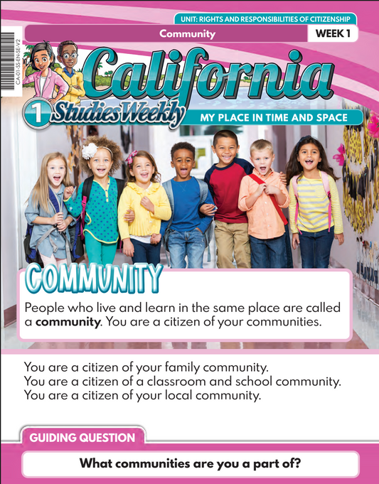 Studies Weekly First Grade Student Text English Single Copy