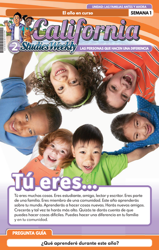 Studies Weekly Second Grade Student Text Spanish Single Copy