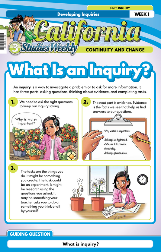 Studies Weekly Third Grade Student Text English Single Copy