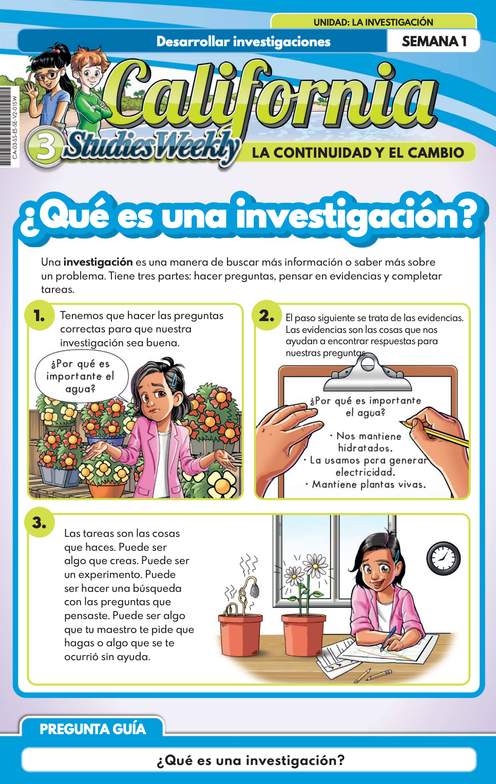 Studies Weekly Third Grade Student Text Spanish Single Copy