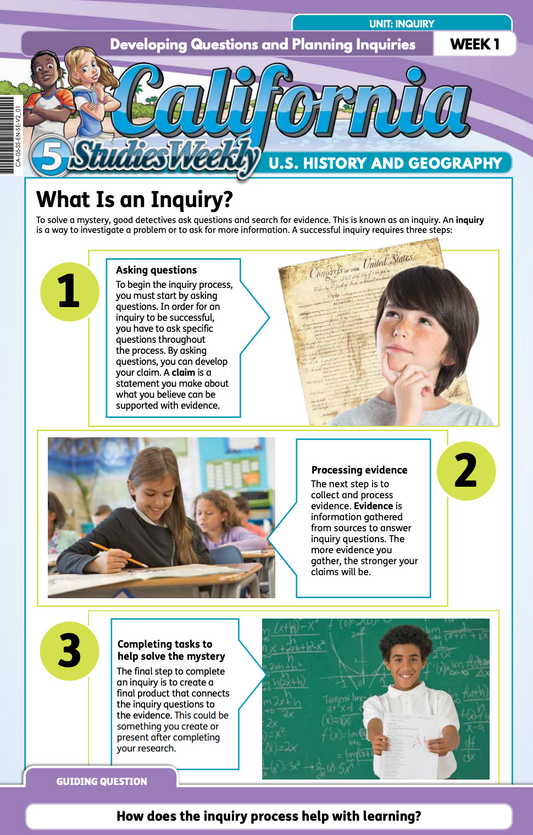 Studies Weekly Fifth Grade Student Text English Single Copy